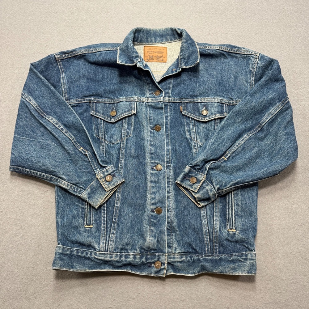 Levi's Type 3‎ Trucker Jacket Men's Medium Blue Medium Wash Vintage 80s USA Made